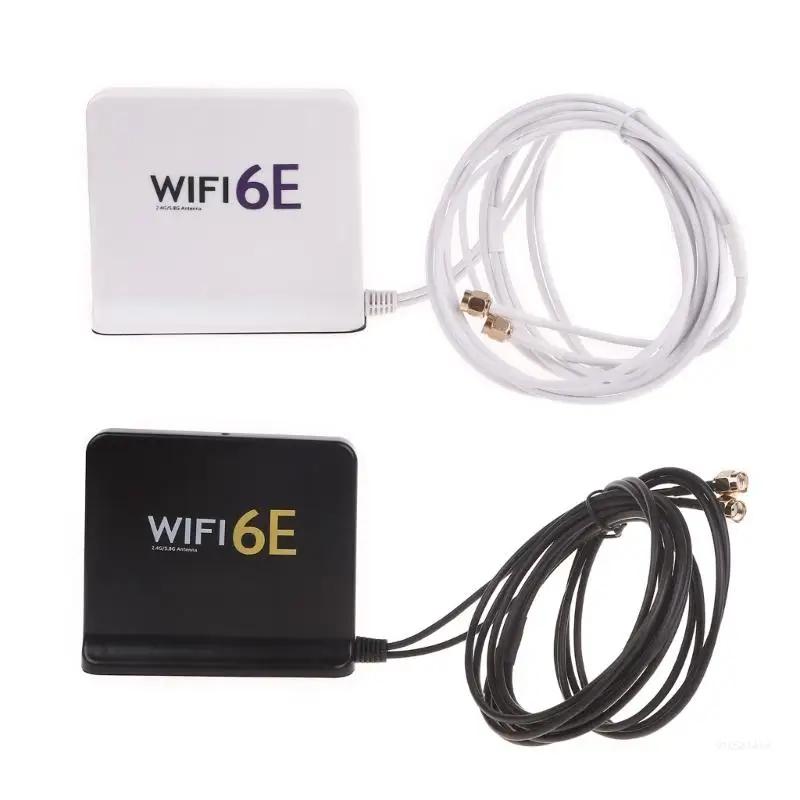 Wi-Fi 6E Ʈ  2.4+5Ghz +6Ghz SMA ⼺ 1.5M Ȯ ̽ ׳ Dropship